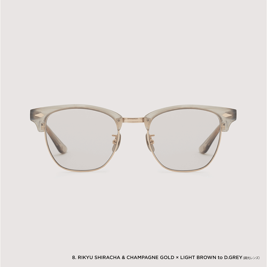 YUGEN #8. RIKYU SHIRACHA & CHAMPAGNE GOLD × LIGHT BROWN to D.GREY