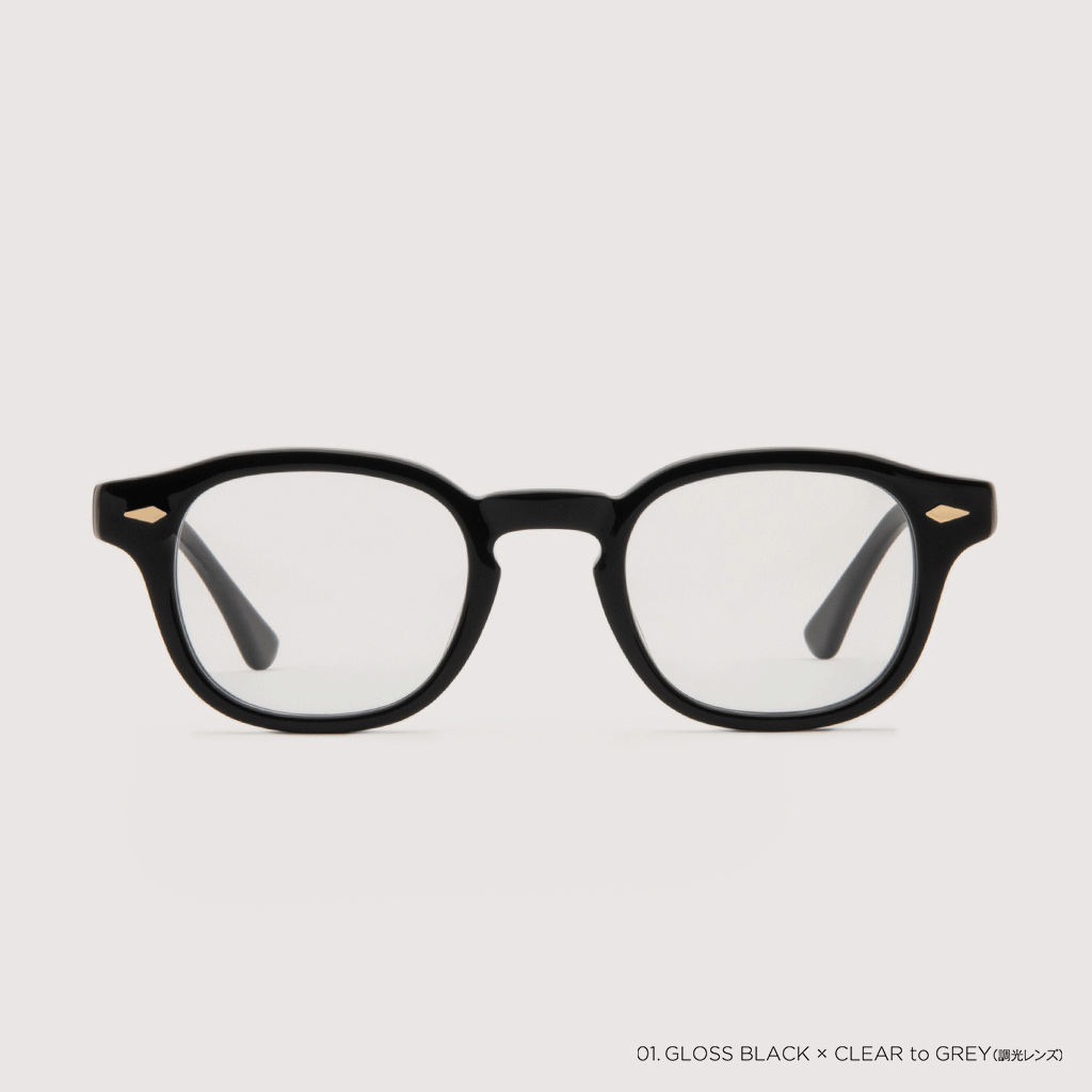 NOCHINO #1. GLOSS BLACK × CLEAR to GREY (調光) – NOCHINO OPTICAL NOCHINO #1. GLOSS BLACK × CLEAR to GREY (調光) – NOCHINO OPTICAL