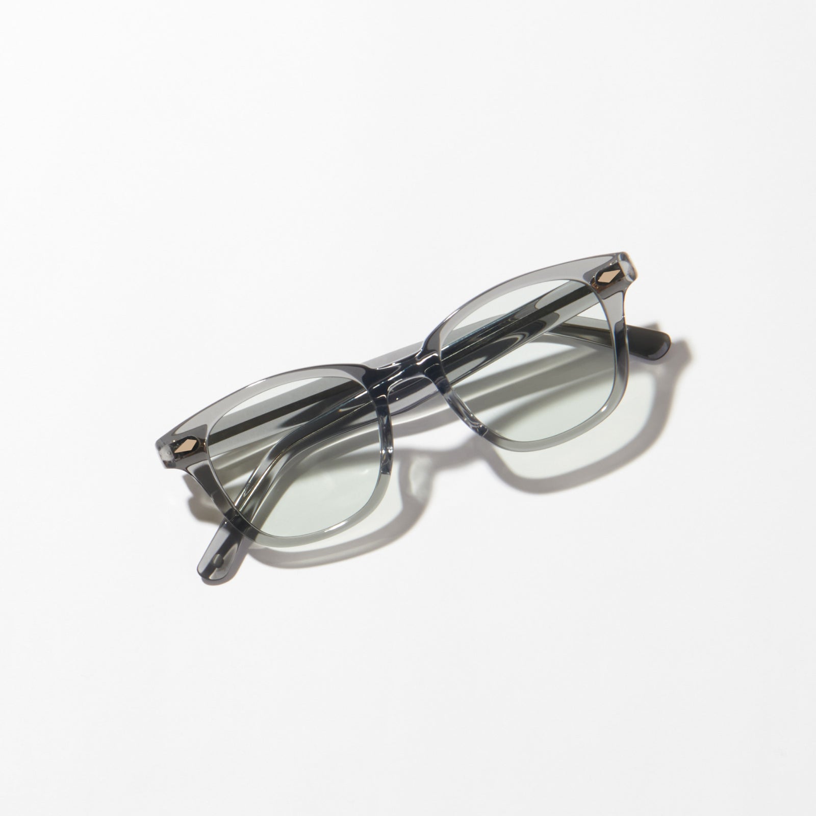NOCHINO OPTICAL #10 サングラス クリア×グレーグリーン NOCHINO #10. CLEAR × GREY GREEN TO D.GREY(調光レンズ