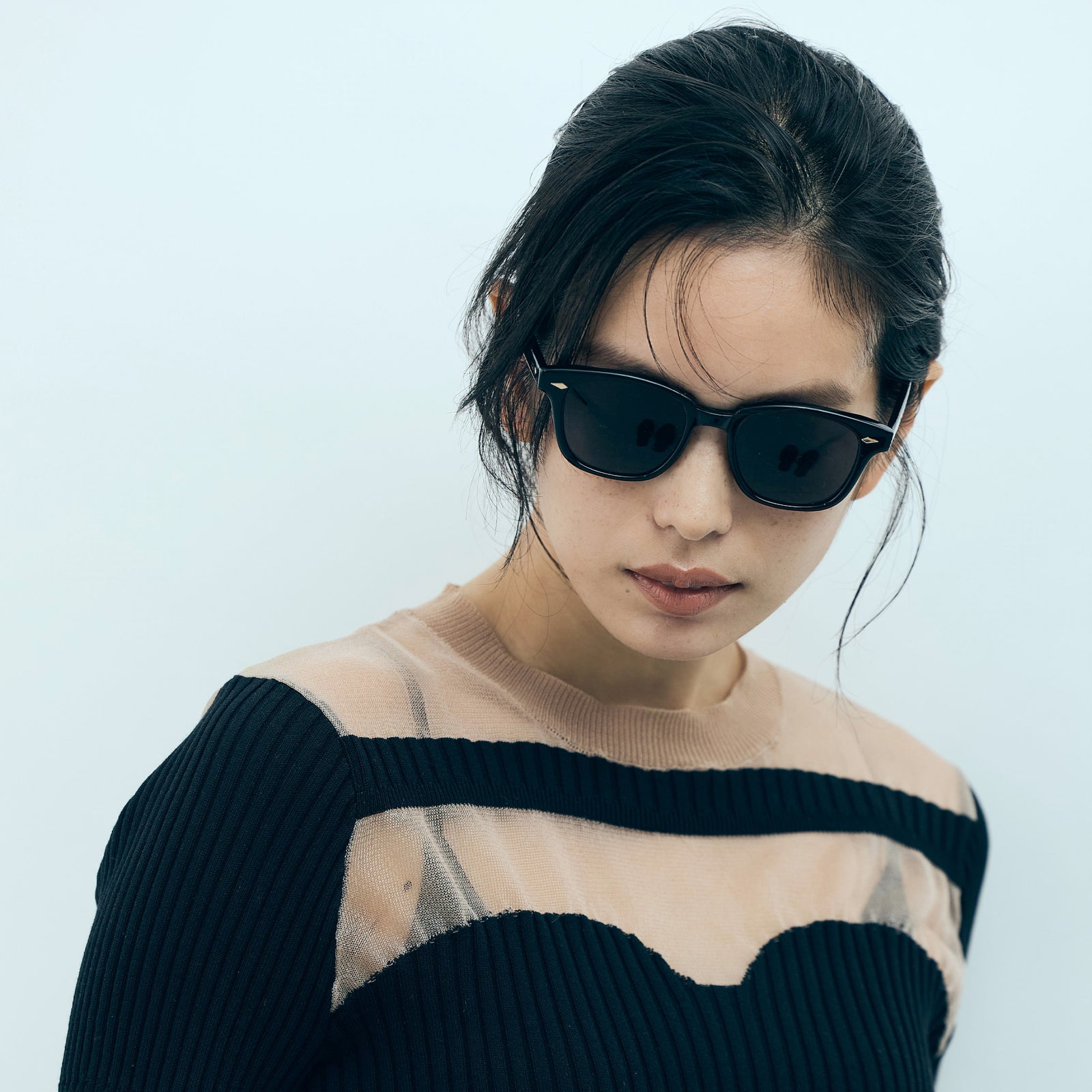 SANSUI #4. GLOSS BLACK × DARK GREY – NOCHINO OPTICAL