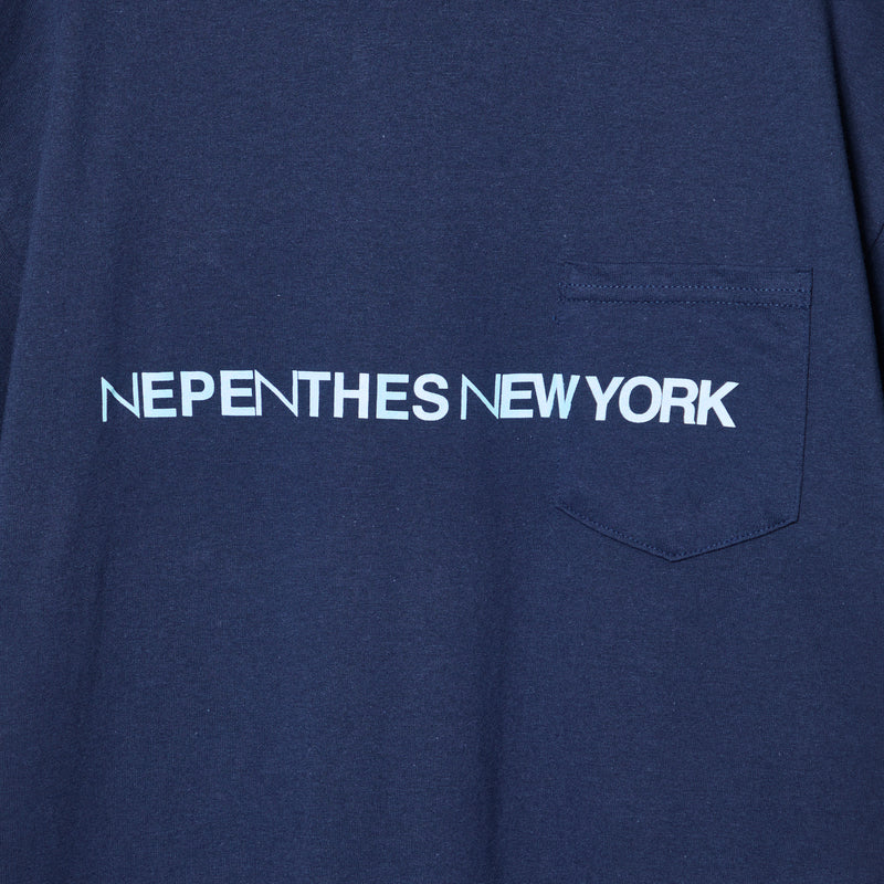 NEPENTHES NEW YORK Pocket T shirt (NAVY)