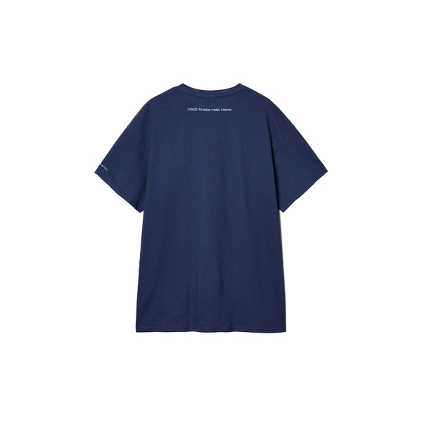 NEPENTHES NEW YORK Pocket T shirt (NAVY)