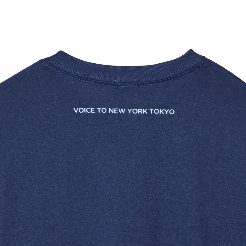 NEPENTHES NEW YORK Pocket T shirt (NAVY)