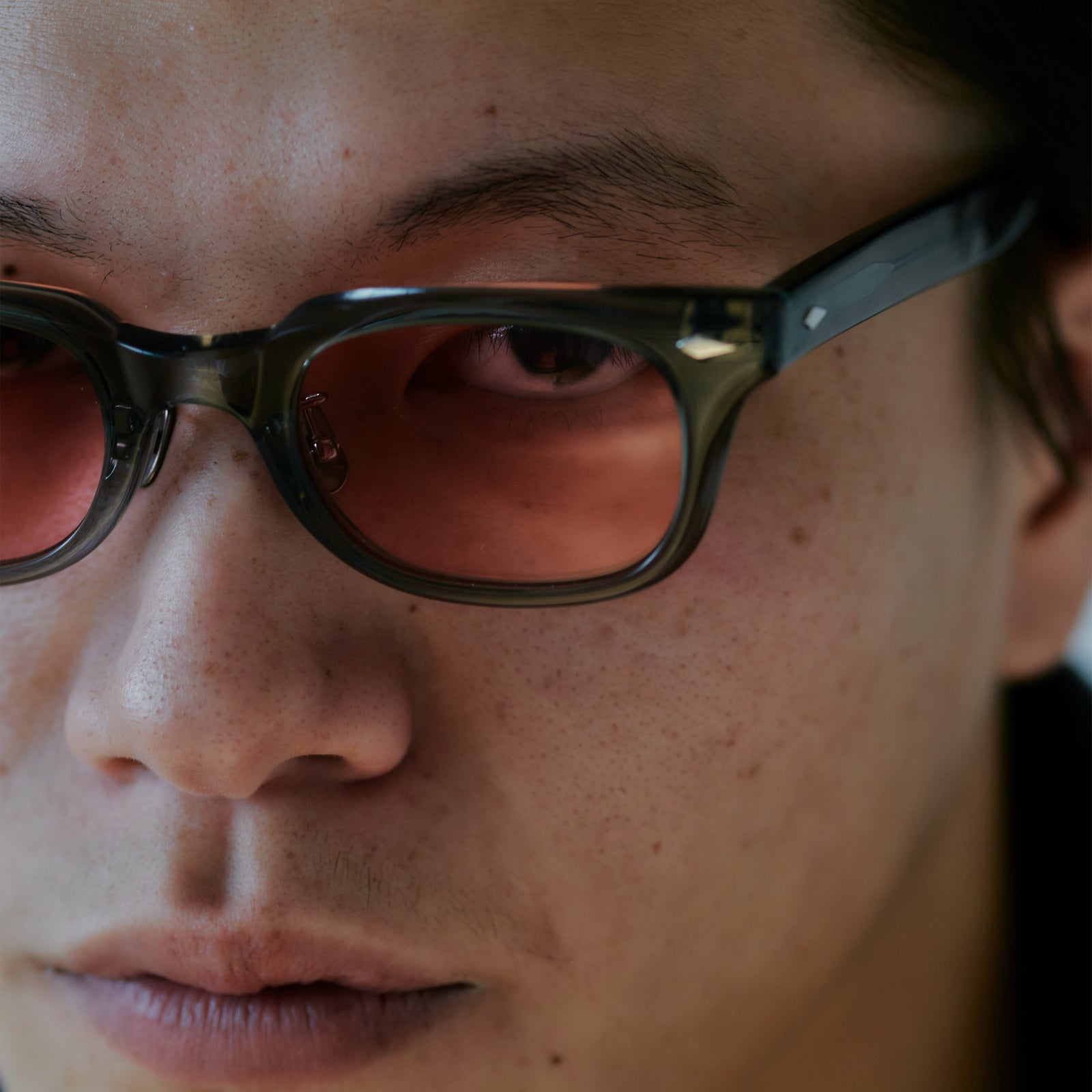 ONDA” #7. SAFETY GREY × POP PINK (非調光) – NOCHINO OPTICAL