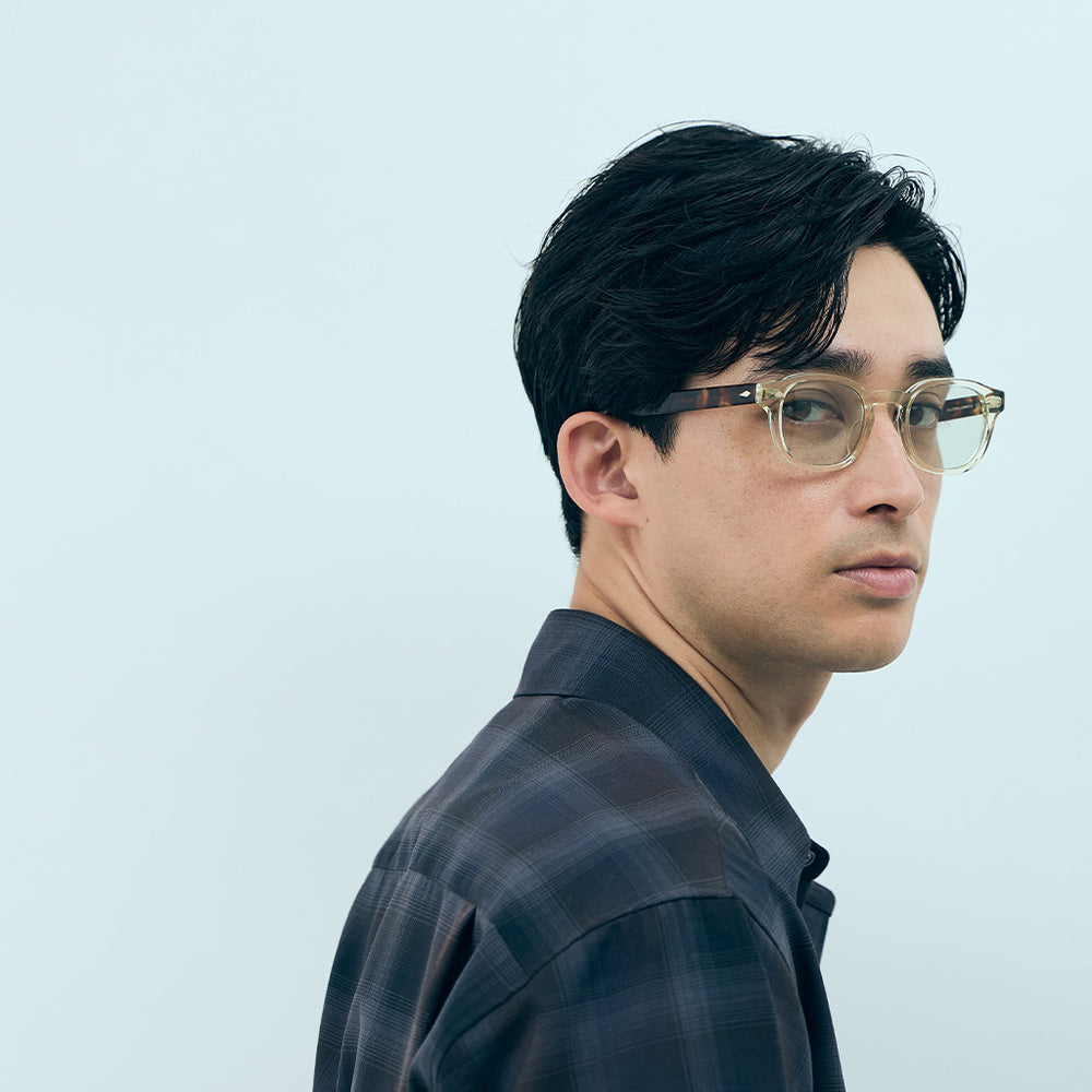 NOCHINO #5. CITRON & AMBER × L.SMOKE GREEN (非調光) – NOCHINO OPTICAL