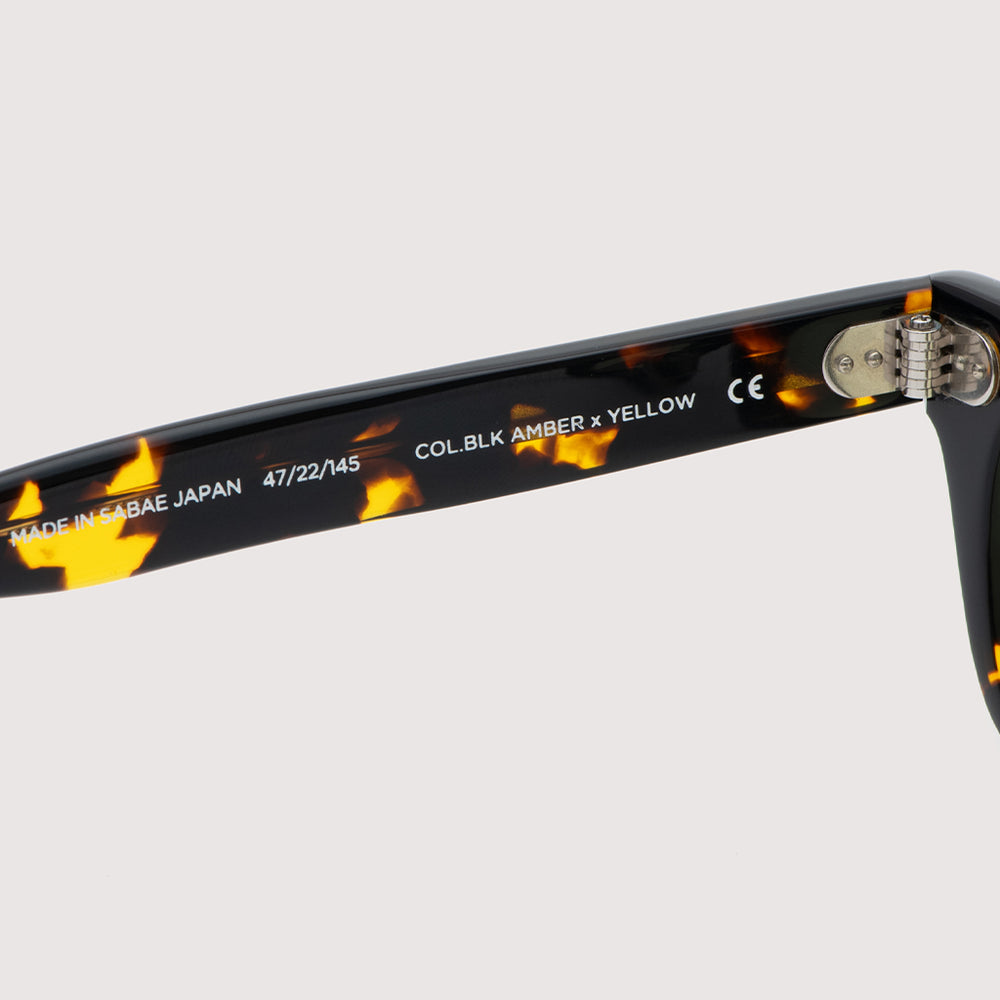 ONDA” #3. BLACK AMBER × YELLOW (調光モデル) – NOCHINO OPTICAL