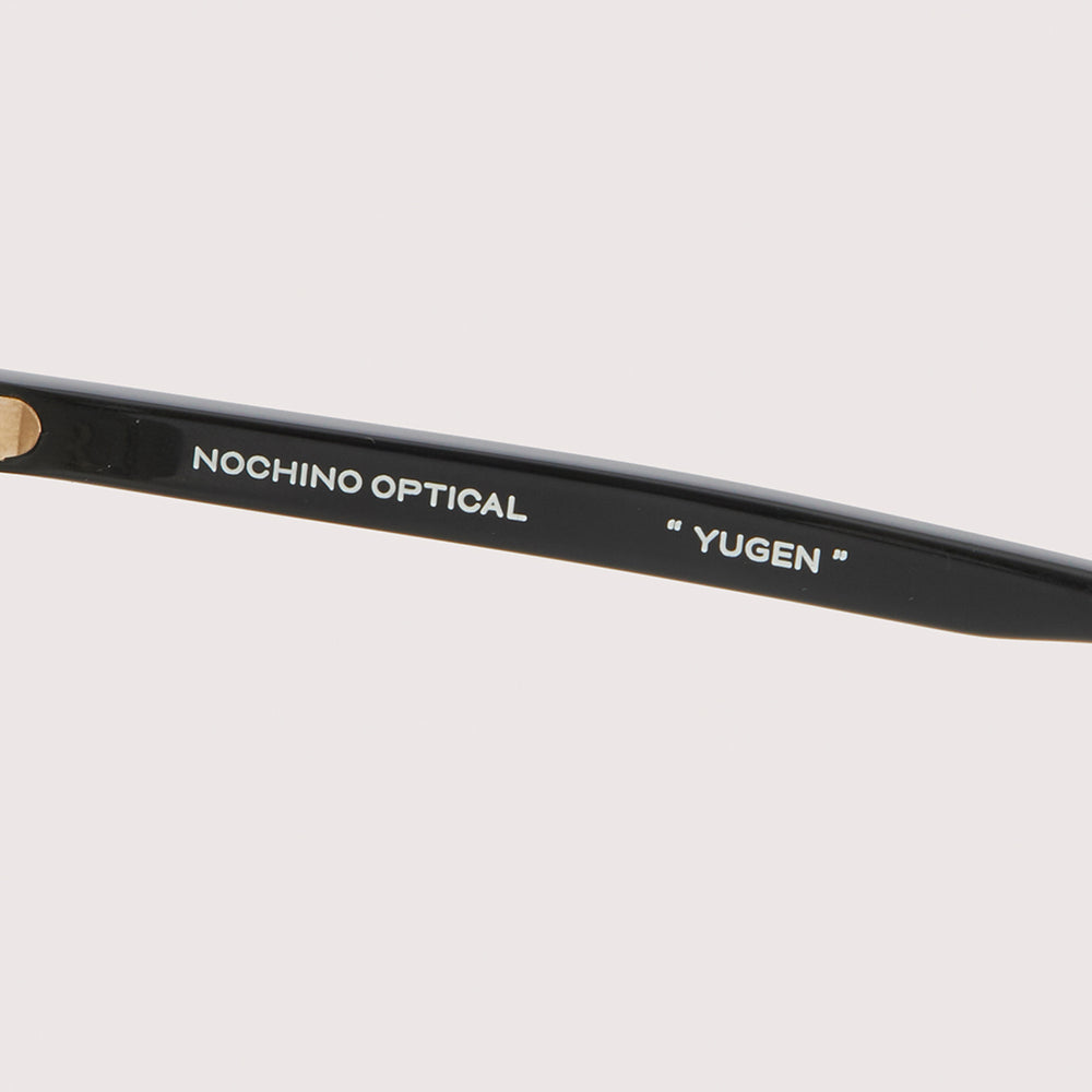 [美品]NOCHINO OPTICAL YUGEN YUGEN #4. GLOSS BLACK & CHAMPAGNE GOLD × DARK GREY – NOCHINO OPTICAL