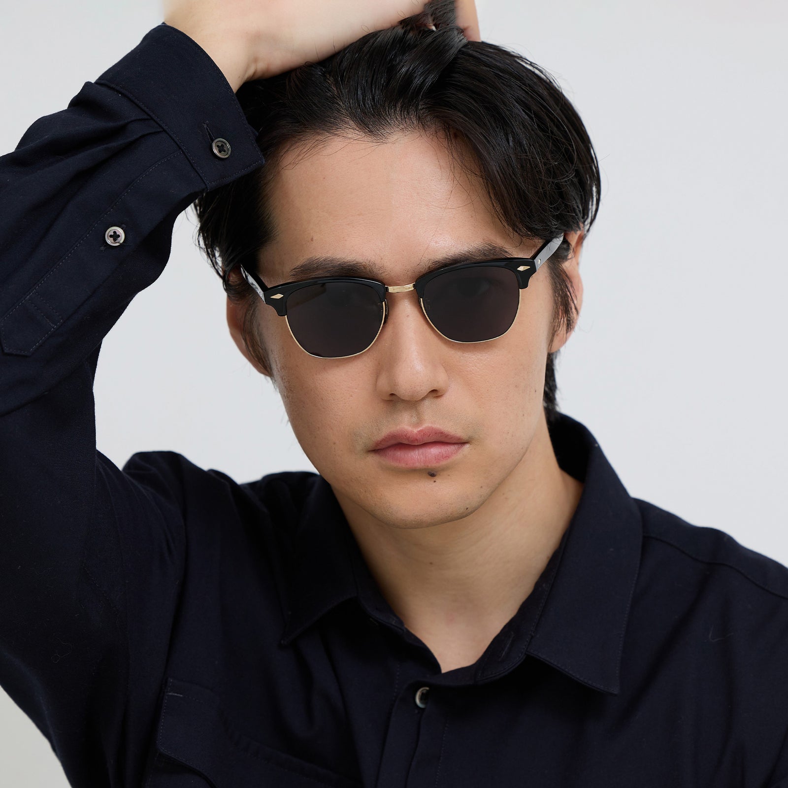 YUGEN #4. GLOSS BLACK & CHAMPAGNE GOLD × DARK GREY – NOCHINO