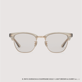 YUGEN #8. RIKYU SHIRACHA & CHAMPAGNE GOLD × LIGHT BROWN to D.GREY (調光モデル)