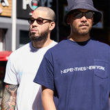 NEPENTHES NEW YORK Pocket T shirt (NAVY)