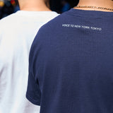 NEPENTHES NEW YORK Pocket T shirt (NAVY)