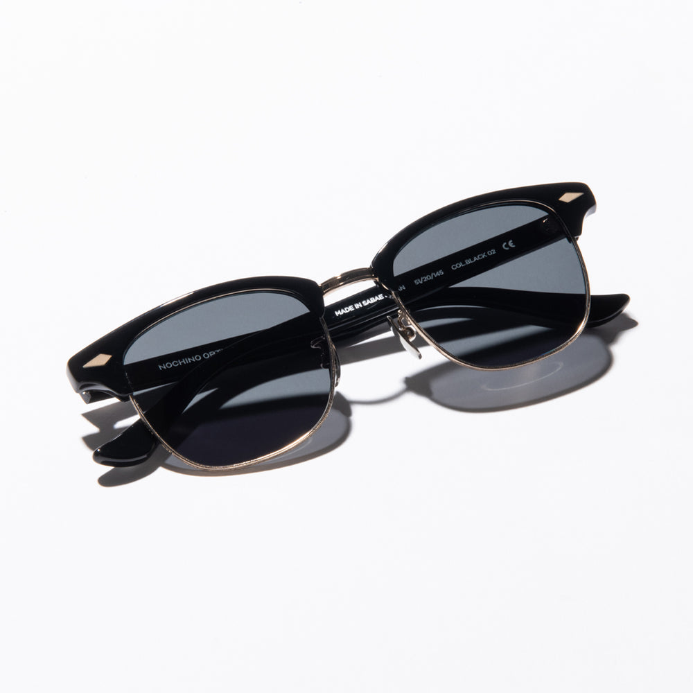 NOCHINO OPTICAL YUGEN サングラス NOCHINO OPTICAL - YUGEN (ユーゲン) #4 GLOSS BLACK